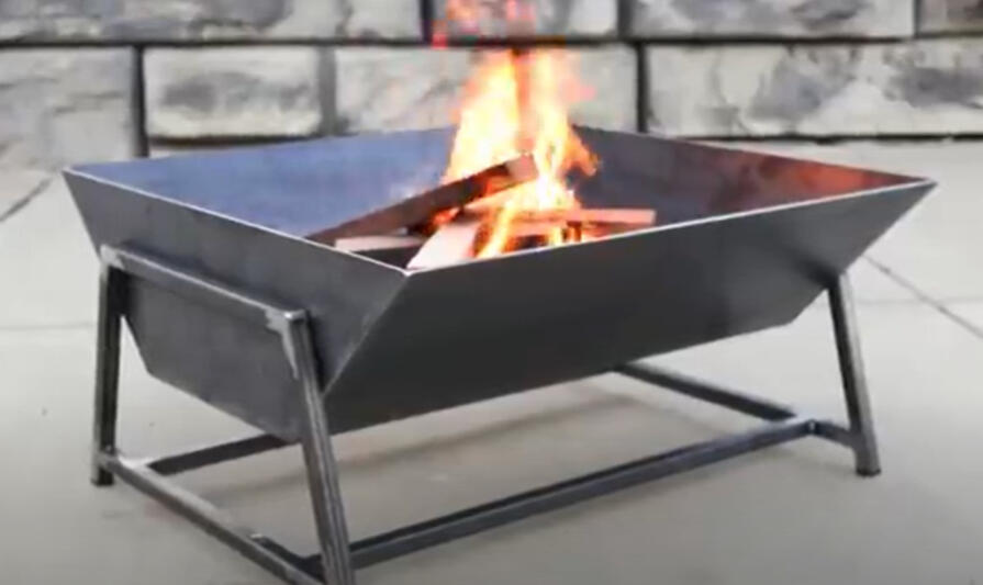 square fire pit